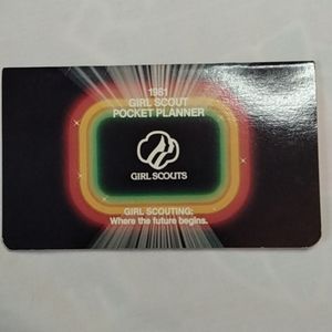 Vintage 1981 Girl Scout Pocket Calendar